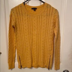AEO yellow cable knit sweater